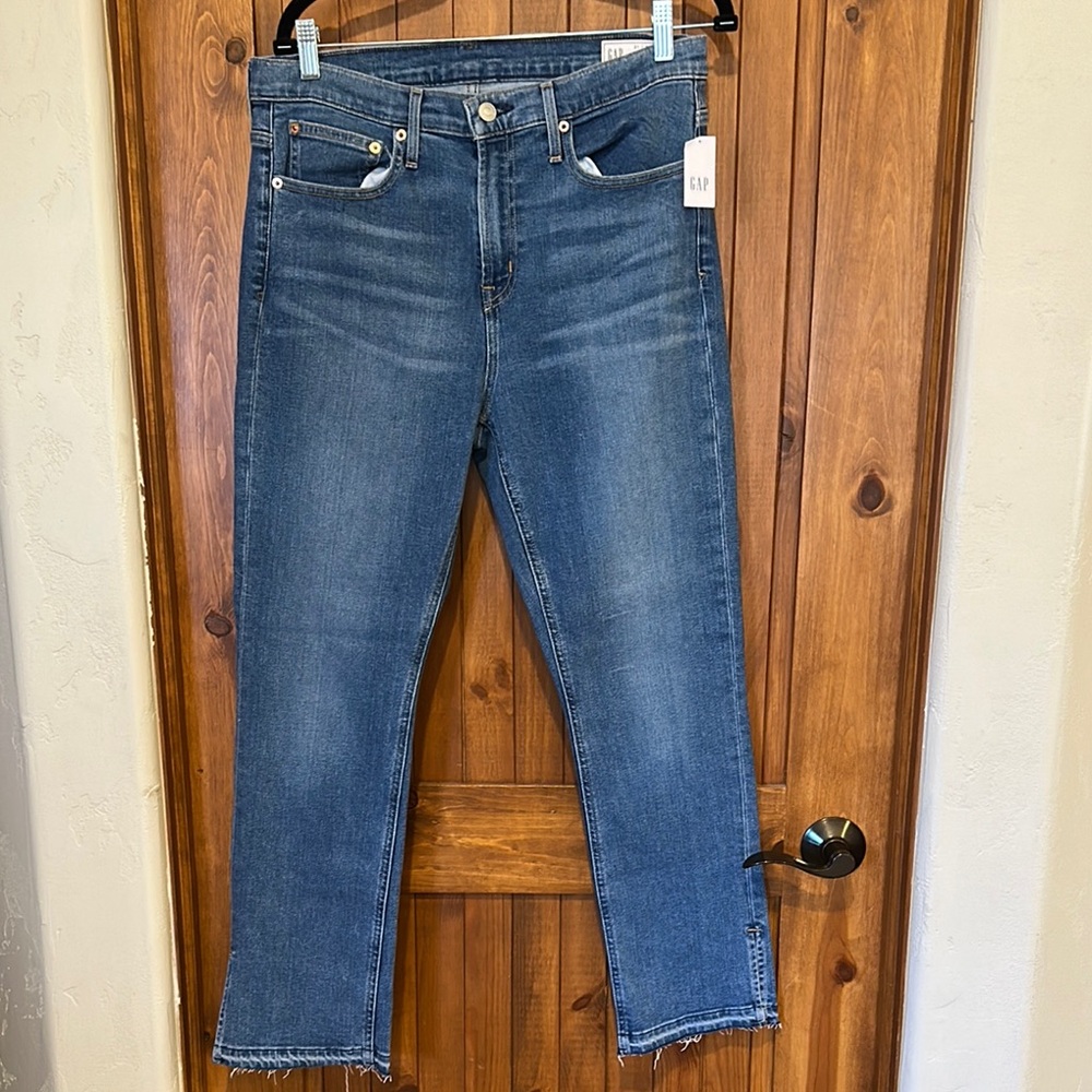GAP Blue Ankle Cropped Jeans Modern Fit